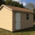 Burlington gable with service door and window